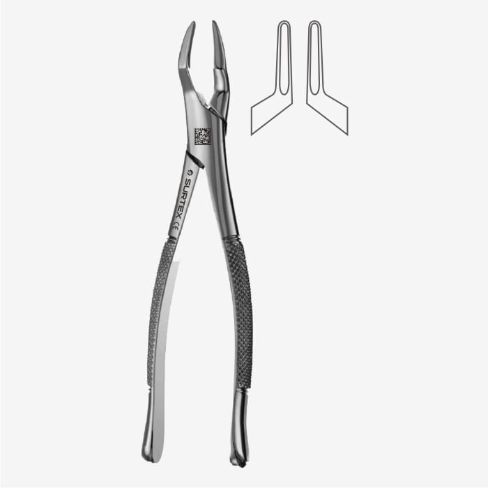 Flat nose pliers, 5 1/2'', serrated jaws, 5.0mm tips