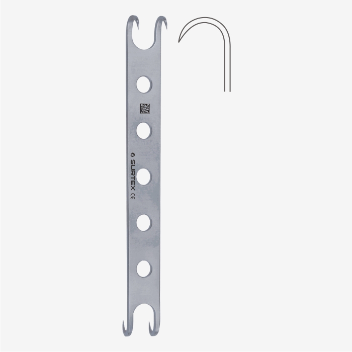 SURTEX® Converse Alar Hook - Fenestrated Handle - Stainless Steel