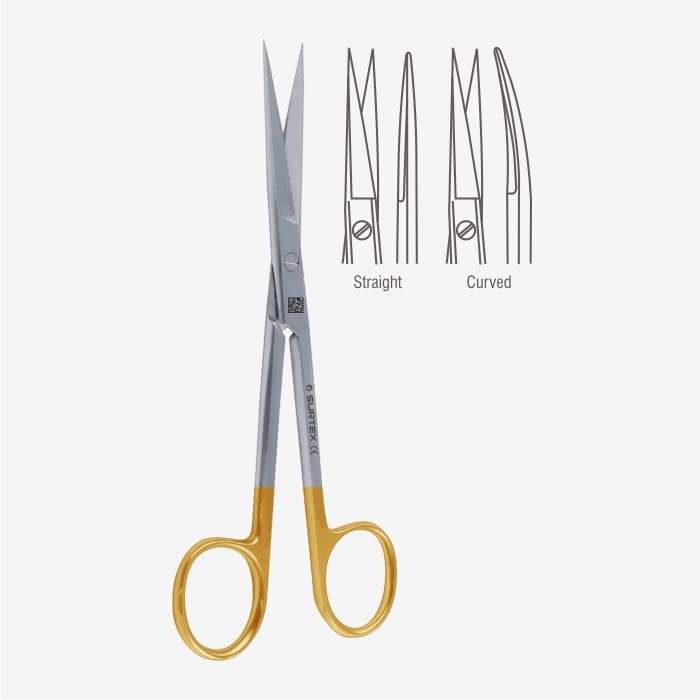 Scissors, Iris, Angled, Sharp/Probe