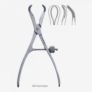 Bone Holding & Repositioning Forcep with Thread Fixation