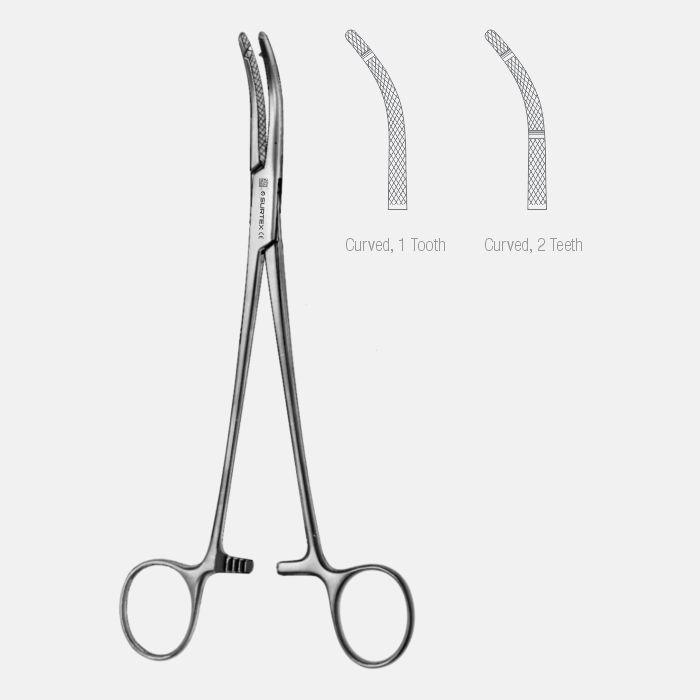 SURTEX® Heaney Hysterectomy Forcep - Curved Jaws