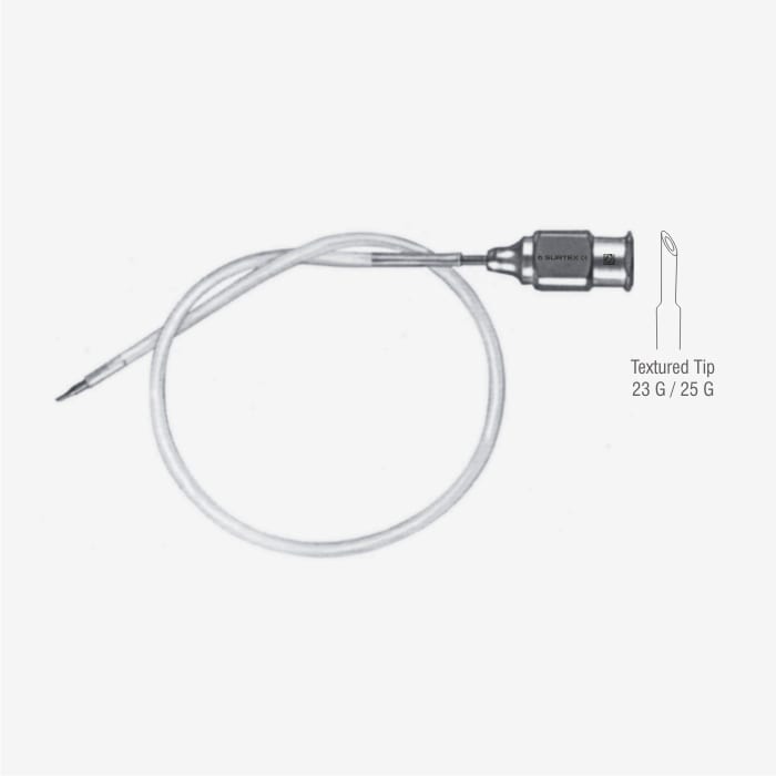 SURTEX® Heslin Infusion Cannula - Textured Tip - Stainless Steel